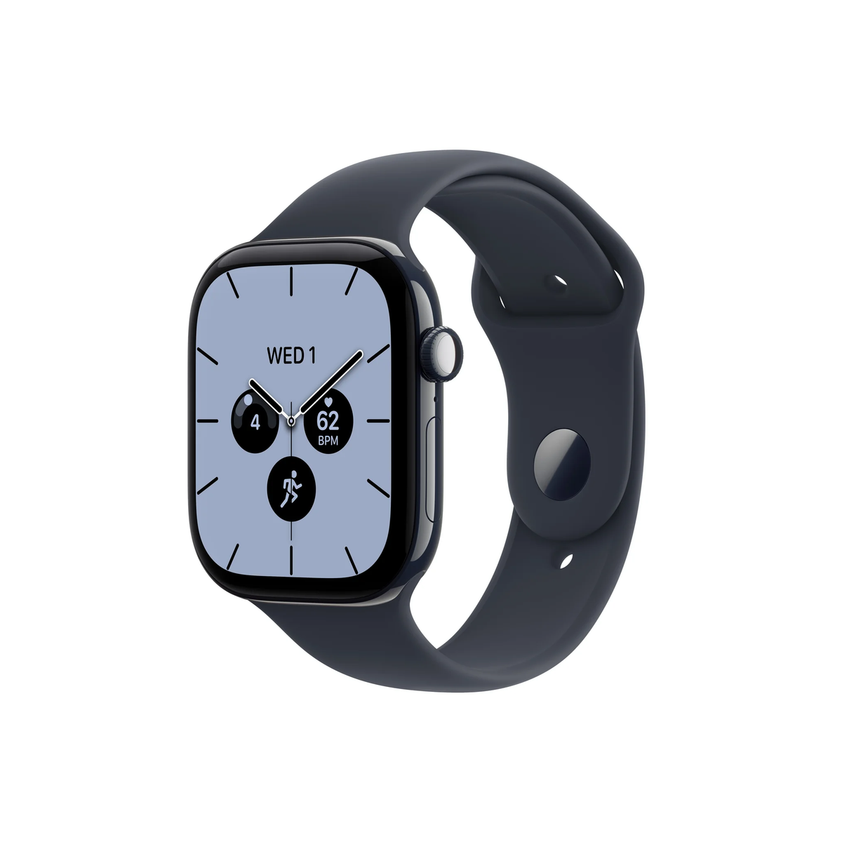 Apple Watch Series 12 GPS + Cellular 42mm Night Blue Ceramic Case with Navy Blue Sport Band - S/M-Middle East