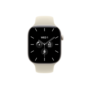 Apple Watch Series 12 GPS + Cellular 42mm Pearl White Ceramic Case with Sand Sport Band - S/M-Middle East