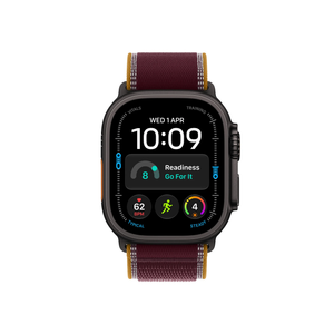 Apple Watch Ultra 4 GPS + Cellular 49mm Black Titanium Case with Burgundy Trail Loop - M/L-Middle East