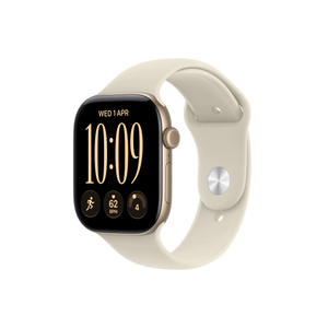 Apple Watch Series 12 GPS + Cellular 46mm Light Gold Aluminium Case With Sand Sport Band - M/L - Middle East