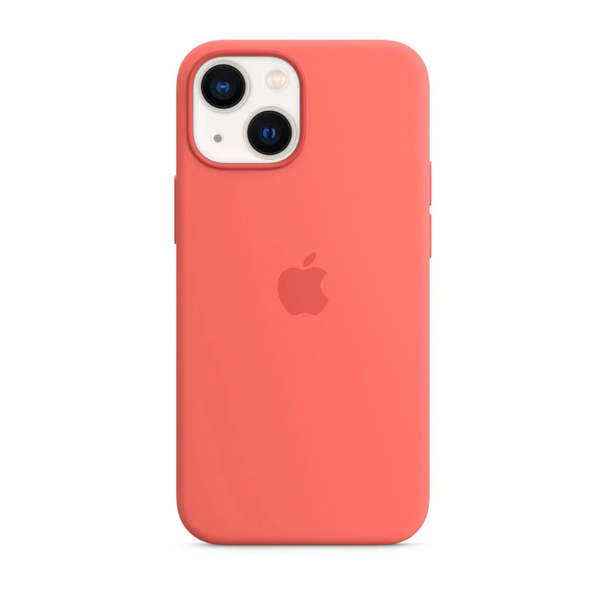 آبل آيفون 13 ميني كفر سيليكون مع ماجسيف – وردي بوميلو