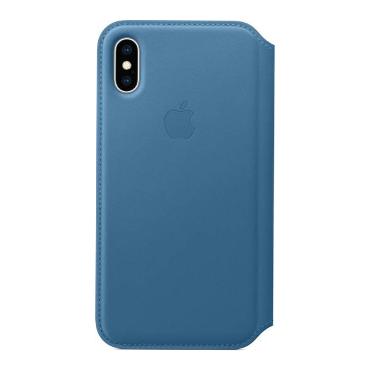  آبل آيفون XS كفر فوليـو جلد مع ماجسيف – أزرق
