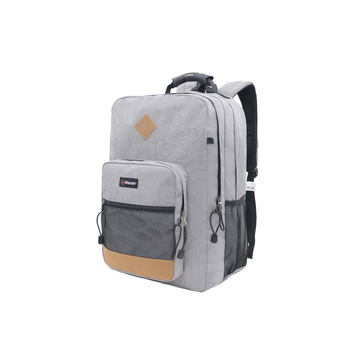 بوز شنطة ظهر 19 بوصة رمادي كبيرة مع قلم رصاص