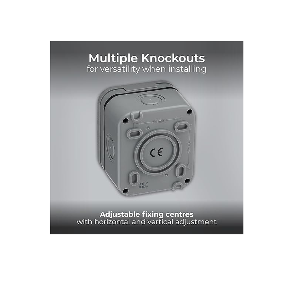 بي جي مفتاح مفرد ثنائي الاتجاه مقاوم للماء بدرجة حماية  IP55