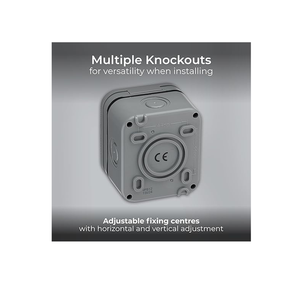 بي جي مفتاح مفرد ثنائي الاتجاه مقاوم للماء بدرجة حماية  IP55