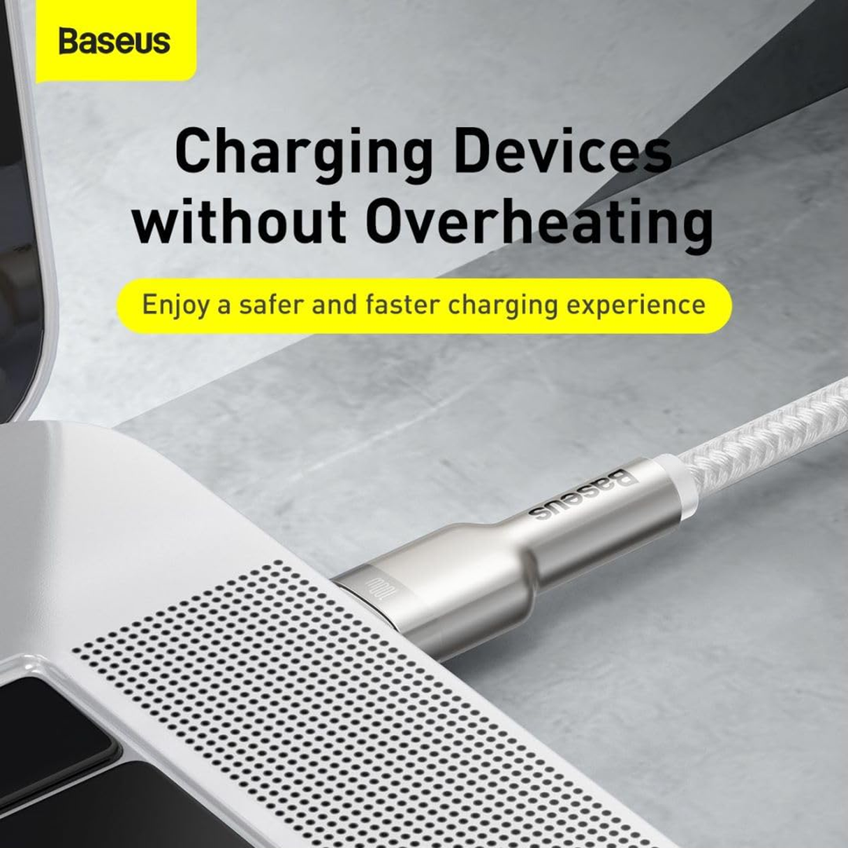 Baseus Cafule Series Metal Data Cable Type-C To Type-C 100w 2m Black - ASIS