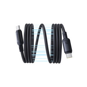 Baseus PicoGo USB-C to USB-C Magnetic Liquid Silicone 240W Fast Charging Cable 1m - Cosmic Black - ASIS