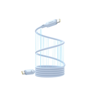 Baseus PicoGo USB-C to USB-C Magnetic Liquid Silicone 240W Fast Charging Cable 1m - Galaxy Blue - ASIS