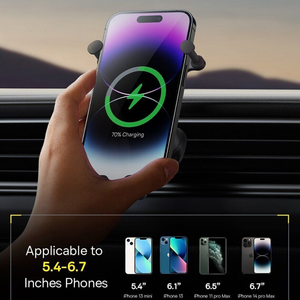 Baseus Stable Gravitational Wireless Charging Car Mount Pro 15w (air Outlet Version) Black - ASIS