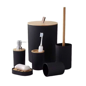 Bathroom Accessories Set  6 PCS - Black
