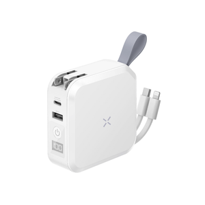 Bazic Goport Travel 1-Port Usb-C 1-Port Usb-A 10000mah Universal Wall Charger - White(e) - ASIS