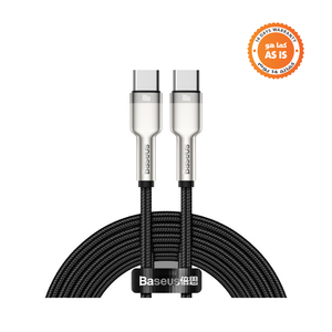 Baseus Cafule Series Metal Data Cable Type-C To Type-C 100w 2m Black - ASIS
