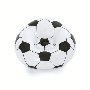 Bestway 1.14m X 1.12m X 66Cm Beanless Soccer Ball Chair (Contents:1 Chair, Repair Patch) Age 6+