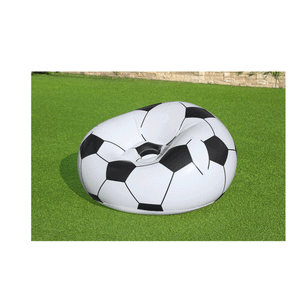 Bestway 1.14m X 1.12m X 66Cm Beanless Soccer Ball Chair (Contents:1 Chair, Repair Patch) Age 6+