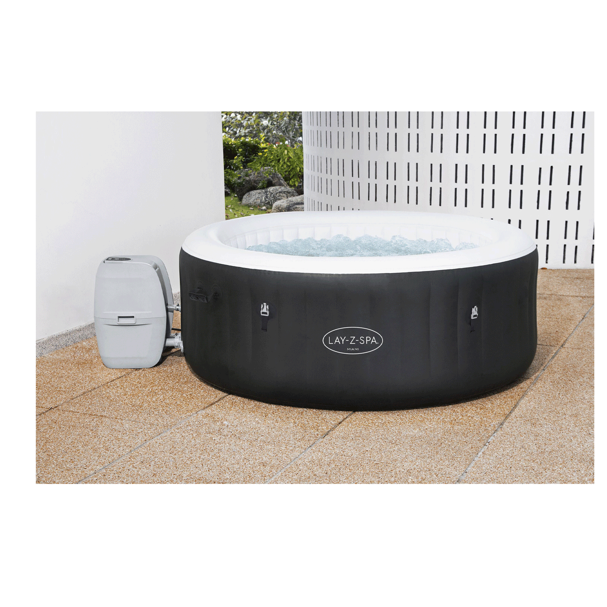 Bestway 1.80m X 66Cm Miami Airjet (Contents:One Durable Liner, One Heater(220-240V), One Filter, Chemconnect, One Inflatable Cover, Airjet System)