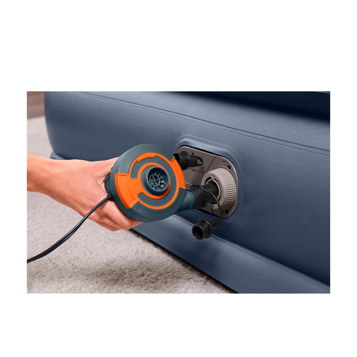 بيست واي ترايتك مرتبة هوائية كوين مع مضخة هواء مدمجة تعمل بالكهرباء  2.03م × 1.52م × 51سم