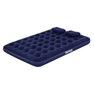 Bestway 2.03m X 1.52m X 22Cm Air Mattress Queen Manual Hand Pump