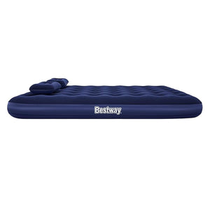 Bestway 2.03m X 1.52m X 22Cm Air Mattress Queen Manual Hand Pump