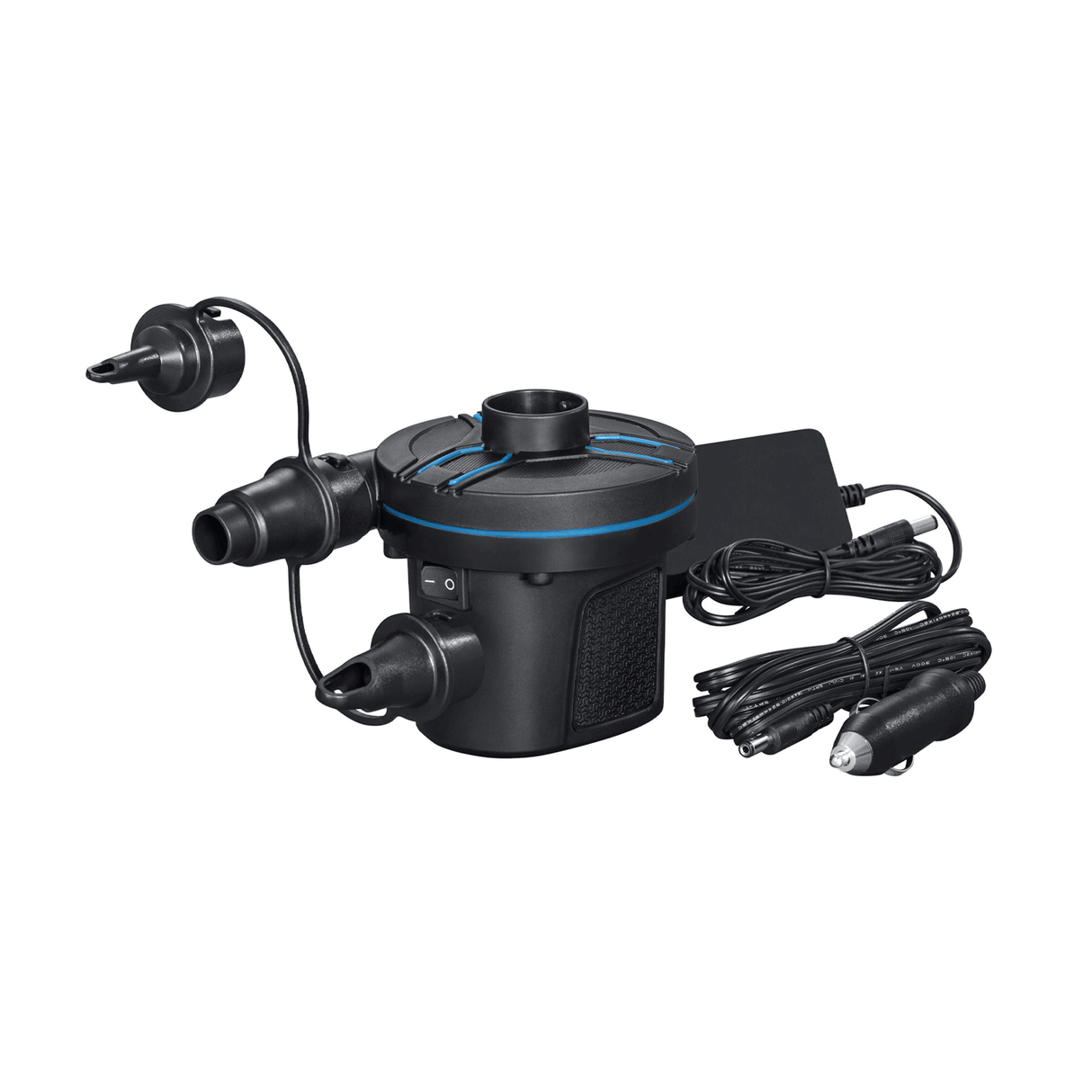 بيست واي باورتاتش تيار متردد/تيار مستمر منفاخ هواء كهربائي مضخة هواء، 3 محولات صمامات يعمل بجهد 220-240 فولت / 50 هرتز و12 فولت تيار مستمر