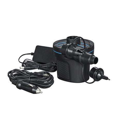 Bestway Powertouch Ac/Dc Electric Air Pump (Power Pump, 3 Valve Adaptors, 220-240V/50Hz 12V Dc)