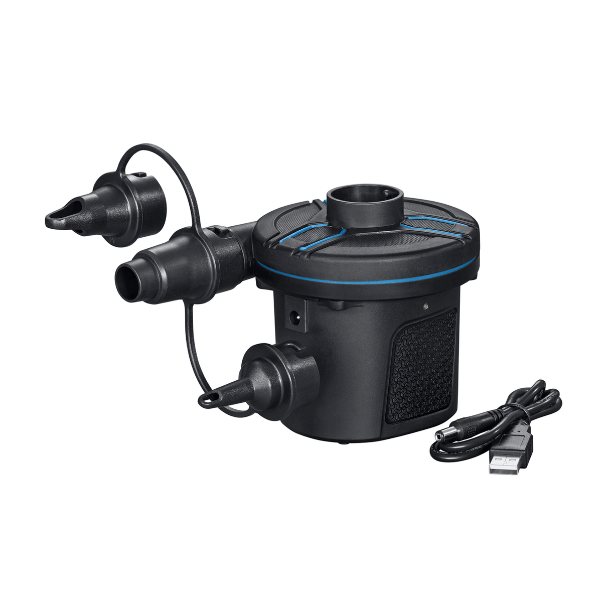 Bestway Powertouch Rechargeable Electric Air Pump (Power Pump, Usb Cable, 3 Valve Adaptors)