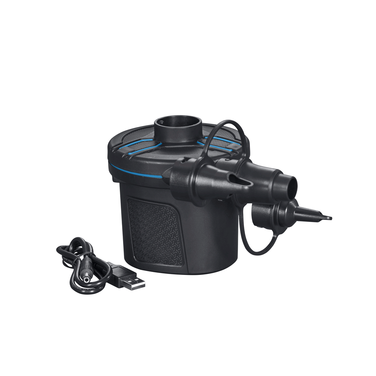 Bestway Powertouch Rechargeable Electric Air Pump (Power Pump, Usb Cable, 3 Valve Adaptors)