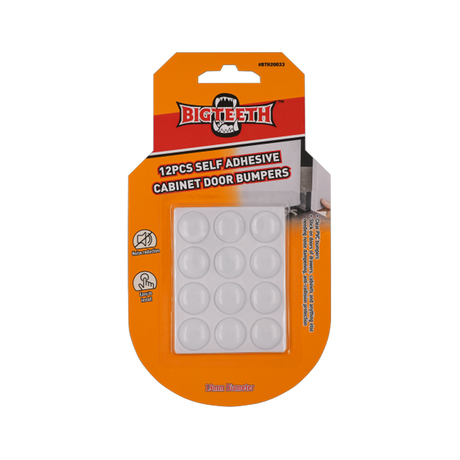 Bigteeth Self Adhesive Door Bumpers - 12 Pieces