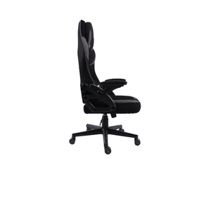 Black Bull Fabric Gaming Chair With Adjustable Headrest and Moveable Armrest - Black