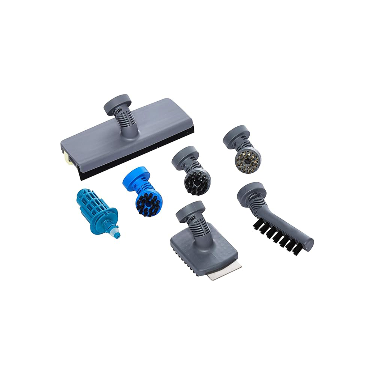 Black+Decker 10in1 Steam Mop 350ml Capacity 1300W - White/Blue - Zayoom