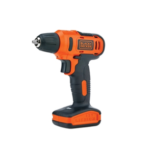 Black+Decker 12V Cordless Drill Driver With 13 Pieces Bits In Kitbox and 5m Tape Measure, 1.5Ah 900 Rpm
