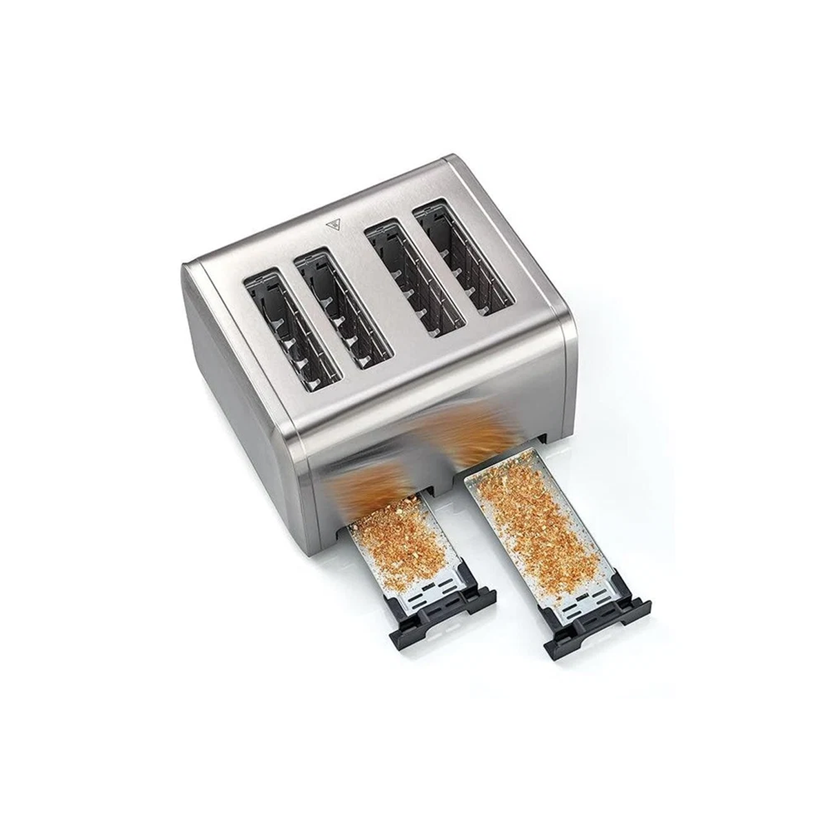 Black+Decker 4 Slice Stainless Steel Toaster 2100W - ASIS