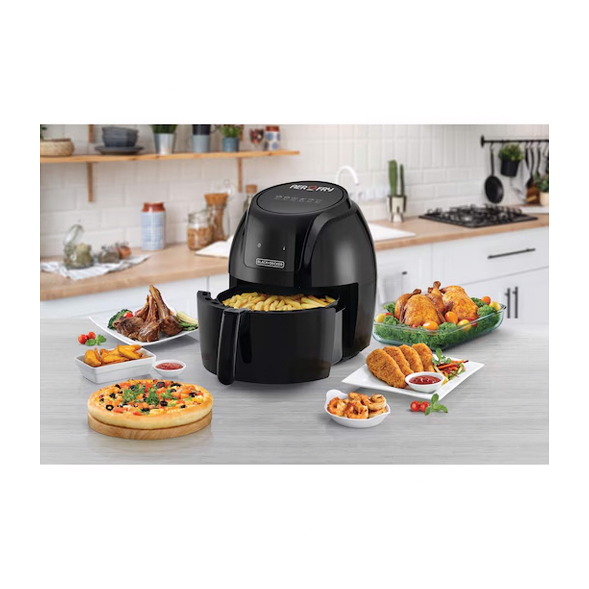 Black+Decker Aerofry 7L Digital Air Fryer - 1800W - Black - AF625-B5-ASIS - ASIS
