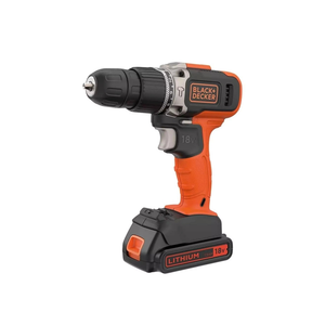 Black+Decker Cordless Hammer Drill 18V + 2 Batteries + KitBox