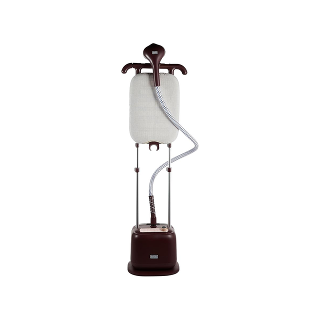 Black+Decker Double Pole Garment Steamer 2L Tank 2400W - Dark Red  - Zayoom