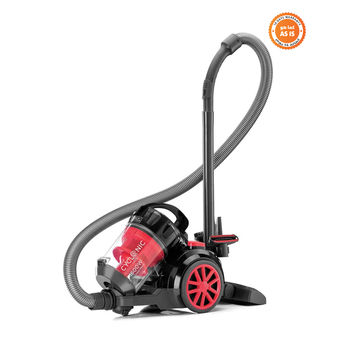 Black+Decker Multi cyclonic Vacuum Cleaner 1.8L - 1400W - VM1480-B5-ASIS - ASIS