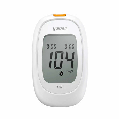 جهاز قياس نسبة السكر في الدم 582 مع شرائط اختبار Y330 (GOD) وإبر وخز 28G