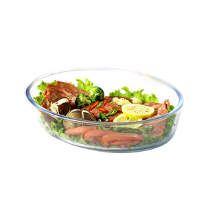 Borosilicate Glass Baking Tray for Kitchen - 1600 ml Microwave Safe 1 Pc