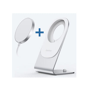 CHOETECH - Magnetic Fast Wireless Charging Stand Holder with 5ft USB-C Cable for iPhone 12 (H047+T517) - Zayoom