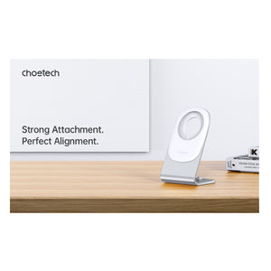CHOETECH - Magnetic Fast Wireless Charging Stand Holder with 5ft USB-C Cable for iPhone 12 (H047+T517) - Zayoom