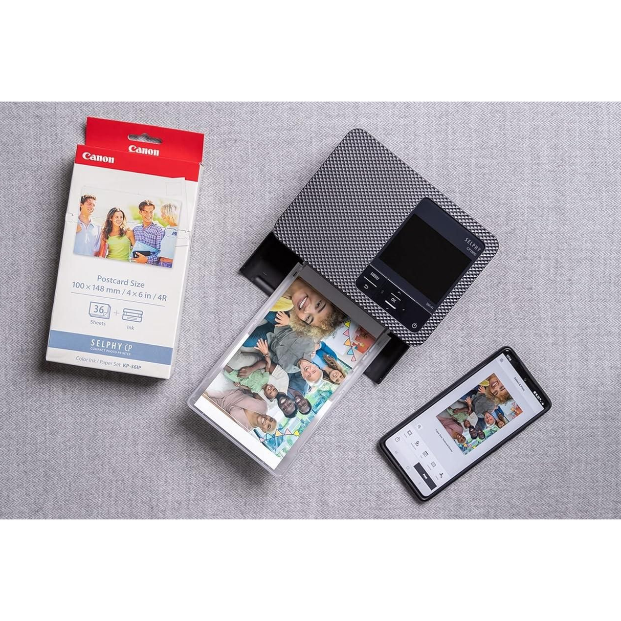 Canon SELPHY CP1500 Compact Photo Printer - Black