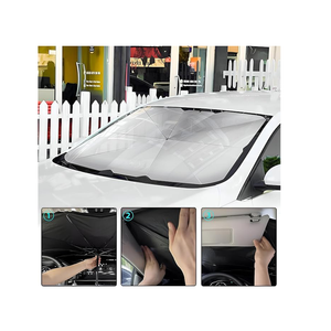 Car Windshield Sun Shade With Uv Protection for CarSuvTruck 1.4M X 80Cm
