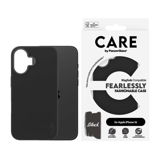 PanzerGlass® Case Fashion Black MagSafe for iPhone 16 - 6.1 Inch