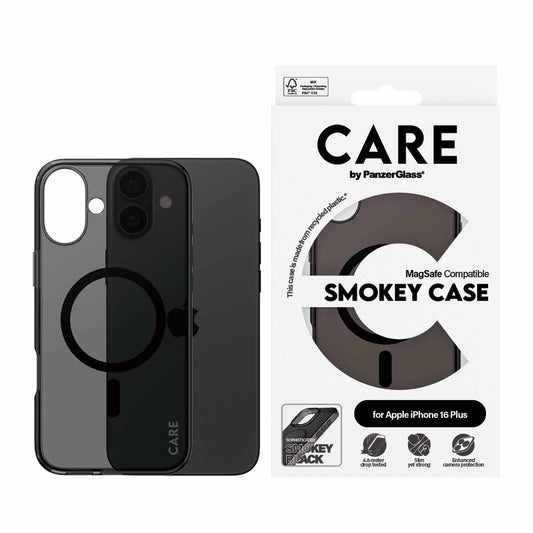 PanzerGlass® Case Flagship Smokey w. MagSafe for iPhone 16 Plus - 6.7 Inch