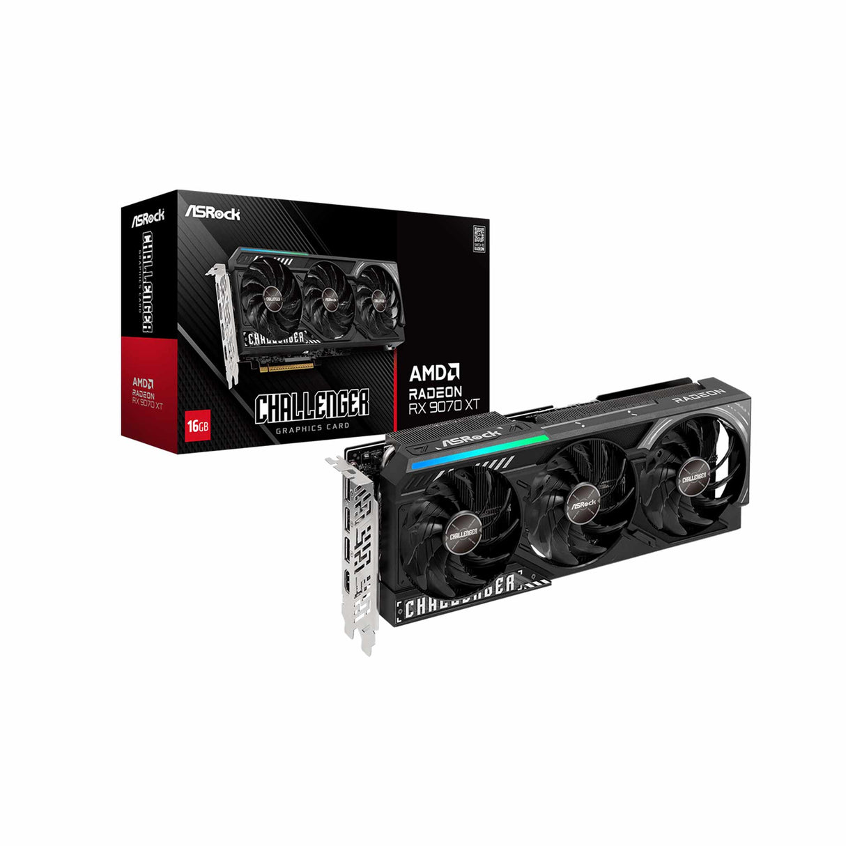 ASRock AMD Radeon RX 9070 XT Challenger 16GB GDDR6 Graphics Card
