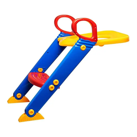 Childrens Potty Training Seat With Foldable Step Ladder - Adjustable Height - Non-Slip Design for Toddlers and Kids & Baby Toilet Training