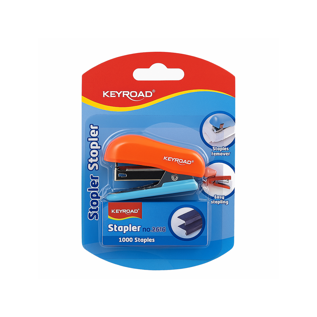 KEYRAOD Mini Stapler With 1000Pcs Staples/Blister
