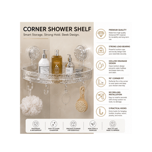 Corner Shower Shelf – Pack of 2