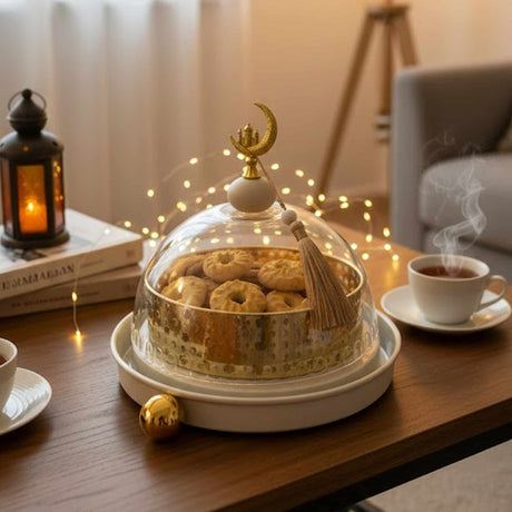 A Serving Bowl For Ramadan Sweets with a Modern Arabesque Design