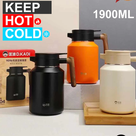 D.kadi Vacuum Flask 1.9L - Orange