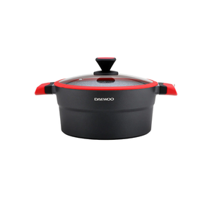 دايو قدر طهي إكس سيريز غير لاصق مطلي بالجرانيت مع غطاء - 24سم